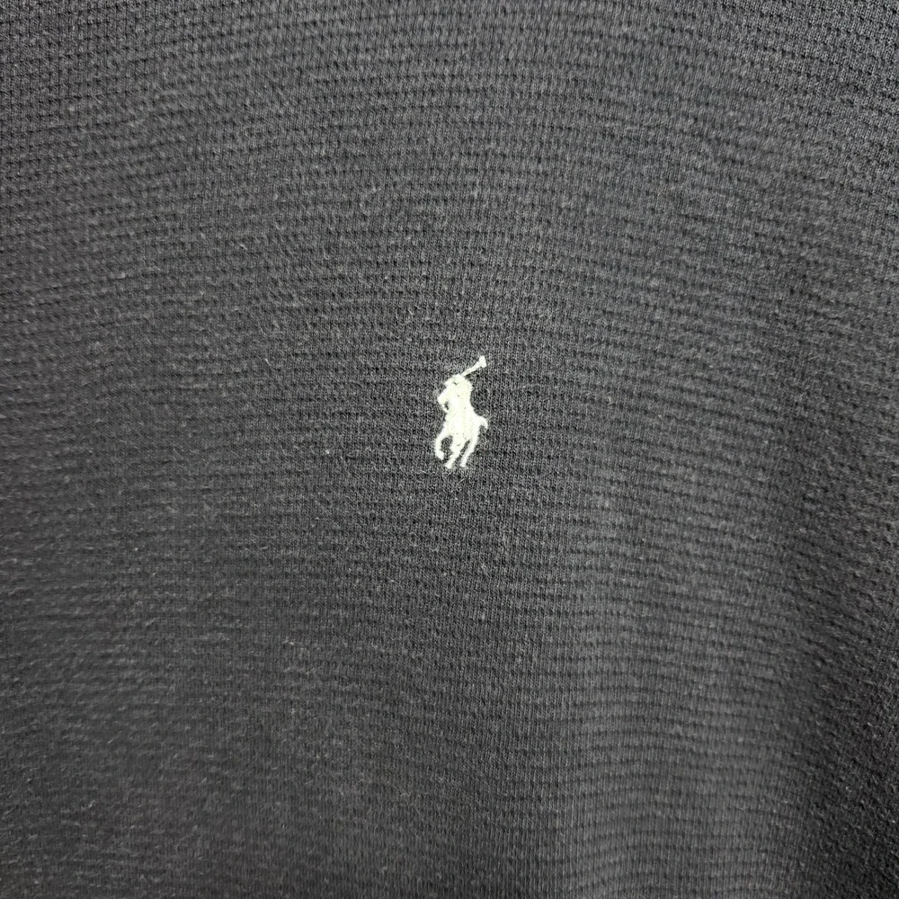 Polo Ralph Lauren Sleepwear Mens‎ Knit Shirt Thermal Large Navy Blue Long Sleeve